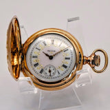 1898 Elgin Dress Ladies Pocket Watch 0s 15 Jewels Grade 129 Fancy Case & Dial GF Hunter Case