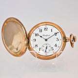 1913 ROCKFORD Pocket Watch 12s Hunter Case 17 Jewels Grade 330 10K G.F. USA