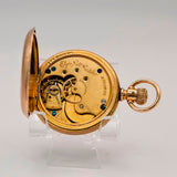 1888 Ladies Elgin Pocket Watch Hunter Case 11J 6s Grade 94 Roman Numerals USA