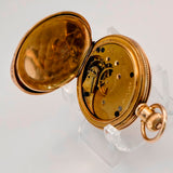 1888 Ladies Elgin Pocket Watch Hunter Case 11J 6s Grade 94 Roman Numerals USA