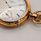 1888 Ladies Elgin Pocket Watch Hunter Case 11J 6s Grade 94 Roman Numerals USA
