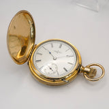 1888 Ladies Elgin Pocket Watch Hunter Case 11J 6s Grade 94 Roman Numerals USA