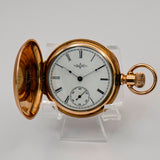 1888 Ladies Elgin Pocket Watch Hunter Case 11J 6s Grade 94 Roman Numerals USA