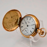 1888 Ladies Elgin Pocket Watch Hunter Case 11J 6s Grade 94 Roman Numerals USA