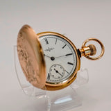1888 Ladies Elgin Pocket Watch Hunter Case 11J 6s Grade 94 Roman Numerals USA