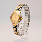 Vintage Gucci Ladies Watch 9040L Date 26mm ALL Two-Tone S.S. Original Bracelet Swiss