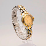 Vintage Gucci Ladies Watch 9040L Date 26mm ALL Two-Tone S.S. Original Bracelet Swiss