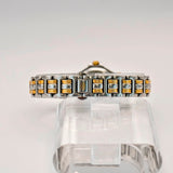 Vintage Gucci Ladies Watch 9040L Date 26mm ALL Two-Tone S.S. Original Bracelet Swiss