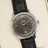 Vulcain 50s Presidents' Classic Watch Auto 560156 Date 42mm S.S. ALL Original - B&P
