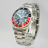 Revue Thommen Diver GMT Automatic Watch Date 17572.2236 42mm ALL S.S. Black & Red Bezel - 2-Box & Papers