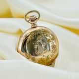 1898 Elgin Dress Ladies Pocket Watch 0s 15 Jewels Grade 129 Fancy Case & Dial GF Hunter Case