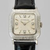 Vintage Ladies Wittnauer Dress Watch 17 Jewels 14K GF & Diamond Dial 26mm Swiss