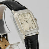 Vintage Ladies Wittnauer Dress Watch 17 Jewels 14K GF & Diamond Dial 26mm Swiss