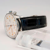 IWC Portugieser Chronograph Automatic Watch IW371445 41mm Original Strap Swiss