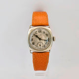 Vintage Cyma Watch 6 Jewels Cushion Case Wire Lug Wristwatch Swiss Made