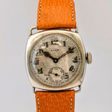 Vintage Cyma Watch 6 Jewels Cushion Case Wire Lug Wristwatch Swiss Made