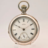 1883 Waltham Pocket Watch 18s Key Wind/Set Grade Wm. Ellery 11 Jewels - With Key