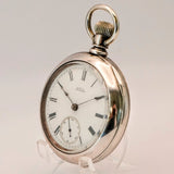 1883 Waltham Pocket Watch 18s Key Wind/Set Grade Wm. Ellery 11 Jewels - With Key