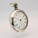 1883 Waltham Pocket Watch 18s Key Wind/Set Grade Wm. Ellery 11 Jewels - With Key