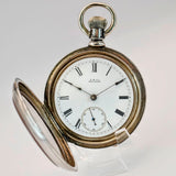 1883 Waltham Pocket Watch 18s Key Wind/Set Grade Wm. Ellery 11 Jewels - With Key