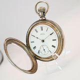 1883 Waltham Pocket Watch 18s Key Wind/Set Grade Wm. Ellery 11 Jewels - With Key