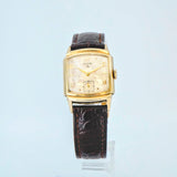 Vintage Elgin DuraPower Watch Textured Dial 17 Jewels Grade 683 27mm Fancy Lugs