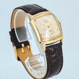 Vintage Elgin DuraPower Watch Textured Dial 17 Jewels Grade 683 27mm Fancy Lugs