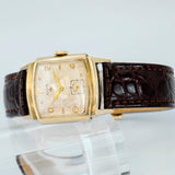 Vintage Elgin DuraPower Watch Textured Dial 17 Jewels Grade 683 27mm Fancy Lugs