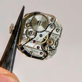 Vintage Ladies Wittnauer Dress Watch 17 Jewels 14K GF & Diamond Dial 26mm Swiss