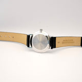Vtg Jules Jurgensen 14K Gold Dress Mechanical Watch 32mm Diamond Bezel & Dial