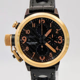 U-Boat Flightdeck 43 Chronograph Automatic Watch U-7750/43 Date 43mm - 18K Gold Bezell - B&P