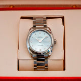Omega Ladies Seamaster Aqua Terra Ice Blue & Diamond Dial 220.10.28.60.53001 Box & Papers