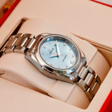 Omega Ladies Seamaster Aqua Terra Ice Blue & Diamond Dial 220.10.28.60.53001 Box & Papers