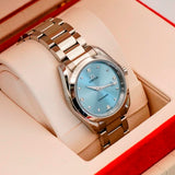 Omega Ladies Seamaster Aqua Terra Ice Blue & Diamond Dial 220.10.28.60.53001 Box & Papers