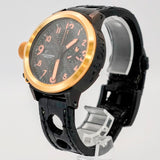 U-Boat Flightdeck 43 Chronograph Automatic Watch U-7750/43 Date 43mm - 18K Gold Bezell - B&P