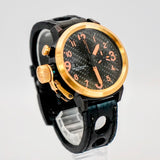 U-Boat Flightdeck 43 Chronograph Automatic Watch U-7750/43 Date 43mm - 18K Gold Bezell - B&P