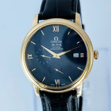 Omega De Ville Prestige Co-Axial Chronometer Watch 18K Gold 39.5mm Date - Ref. 424.53.40.21.03.001