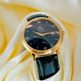 Omega De Ville Prestige Co-Axial Chronometer Watch 18K Gold 39.5mm Date - Ref. 424.53.40.21.03.001