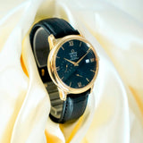 Omega De Ville Prestige Co-Axial Chronometer Watch 18K Gold 39.5mm Date - Ref. 424.53.40.21.03.001