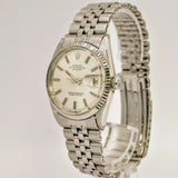 1963 Rolex Datejust 36 Watch 1601 Oyster Perpetual White Gold Bezel & S.S. Case and Jubilee Bracelet