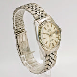 1963 Rolex Datejust 36 Watch 1601 Oyster Perpetual White Gold Bezel & S.S. Case and Jubilee Bracelet
