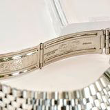 1963 Rolex Datejust 36 Watch 1601 Oyster Perpetual White Gold Bezel & S.S. Case and Jubilee Bracelet
