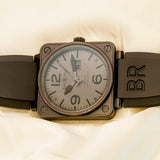 Bell & Ross BR 01-96 Commando Automatic Watch Date 46mm Black PVD Steel Limited Edition - BR 01-96-S - 2 Extra straps + tools