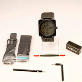Bell & Ross BR 01-96 Commando Automatic Watch Date 46mm Black PVD Steel Limited Edition - BR 01-96-S - 2 Extra straps + tools