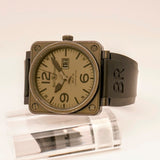 Bell & Ross BR 01-96 Commando Automatic Watch Date 46mm Black PVD Steel Limited Edition - BR 01-96-S - 2 Extra straps + tools