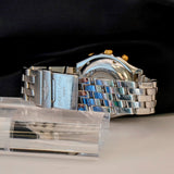 Breitling Chronomat Automatic Chronograph Watch B13050.1 40mm Blue Dial S.S.