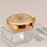 1974 Rolex Oyster Perpetual Date Watch 1503 34mm 14K Yellow Gold Fluted Bezel