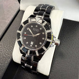 Elegant Bulova Accu Swiss Watch – Stainless Steel & Ceramic Bracelet