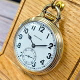 Hamilton 992B white enamel dial