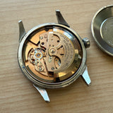 1954 Omega Automatic Watch Cal. 490 17 Jewels Wristwatch 34mm S.S. Black Dial